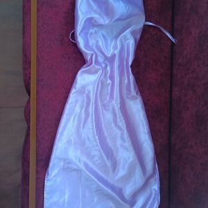 Satin Lavender Shiny Dress For Women