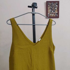 Yellow slip top