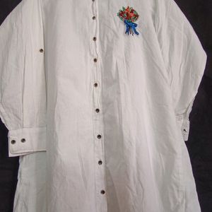 White Korean Kurta