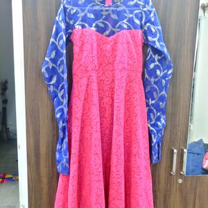 Designer Chanderi Gown Dress