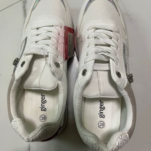 White Casual Shoes for Women from Ginger-size 39