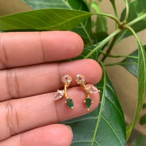 Cute Little Ear Rings - Artificial Gold