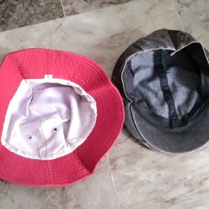 combo 2 cotton caps & hats size S