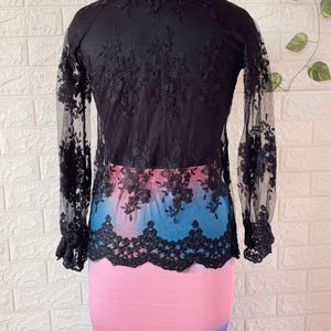 Black Lace Top