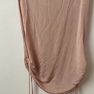 SATIN COWL NECK TOP