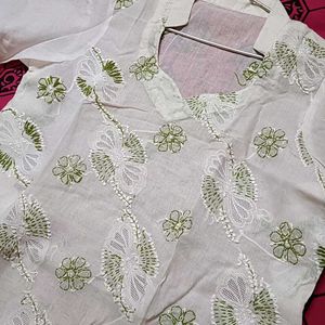 Chikankari Kurti Bought From Lucknow