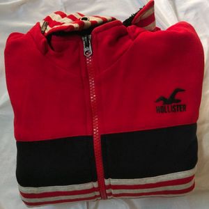 New Jacket Red And White Combination