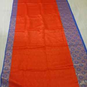 Beautiful Silk Saree with Blue Colour Zari work