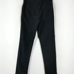 Black Slim Fit Formal Pant  (Women's)