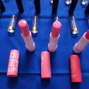 Lipsticks (24 Shades) + Lip Balm (4pcs)