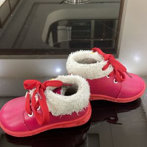 Pink Fur Shoes