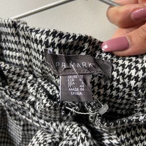 Primark Checkered Woollen Skirt