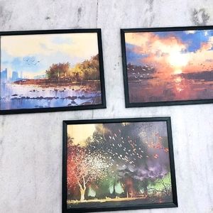 Rectangular Digital  Reprint Paintings(3 Set)