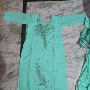 Party Wear Sharara Suit With Dupatta