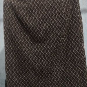 Brown Tweed Skirt