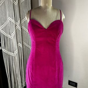 Hot Pink Short Dress (Bust Upto 36)