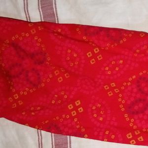 Red Cotton Kurti