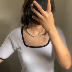 White Casual Top