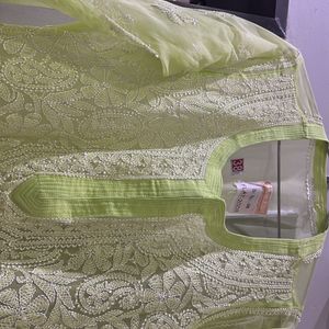 A genuine chikan kari kurta.