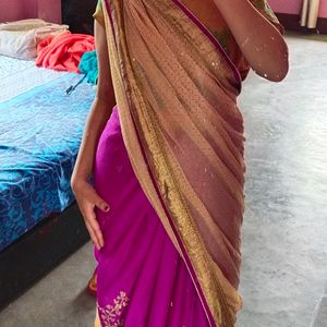 Colour Block Saree