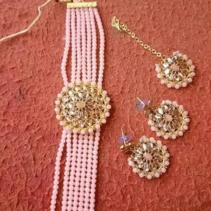 Kundan NECKLACE SET - Alloy Gold Plated Jewel Se