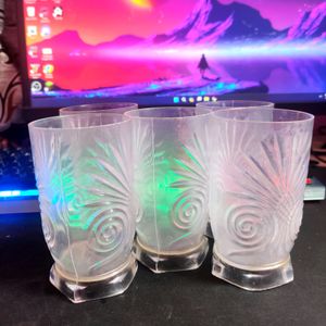 Transparent Water Glass Set Of 4 Pcs (200ML)