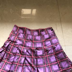 Purple Mini Tennis Skirt