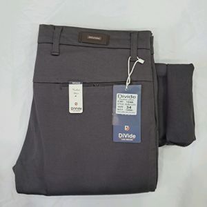 Divide 1046 Men Purple Taupe Double Cloth Trouser