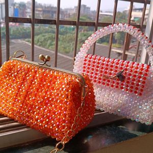 Frame Beaded Handbag