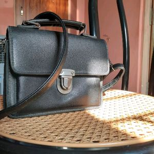 Small Black Sling And Hand Bag