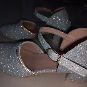 Silver Coloured Footwear