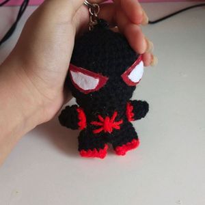 Crochet Spiderman Keychain!!