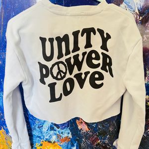 Women unit power love crop top - S