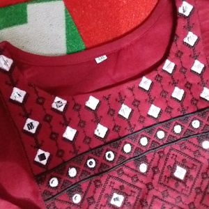 Maroon Kurti For Women....