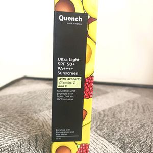 Quench Ultra Light Spf 50+ PA++++ Sunscreen -50 ML