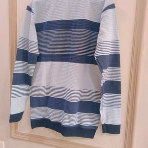 Beautiful Mixed Blue Colour Strip Sweater For Men