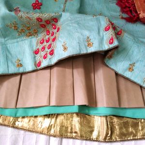 Embroidered Lehenga Choli With Banarsi Duppata