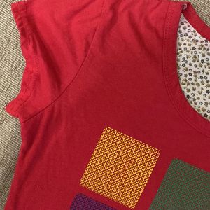 Red Cotton Tshirt