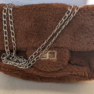 Furr Brown Sling Bag