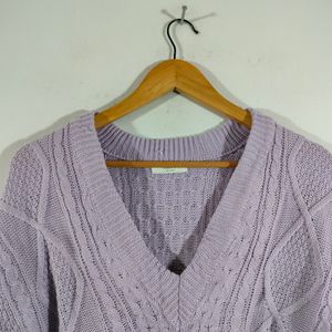 Lavender Cropped Free Suze Sweater