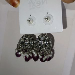 Bridal Party Wear Kundhan Earrings