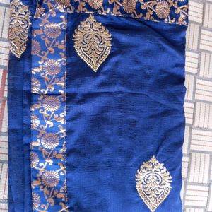 Navy Blue Saree