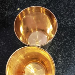 Combo Of New Pure Brass Glasses