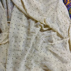 Mustard Yellow Polka Dot Dupatta