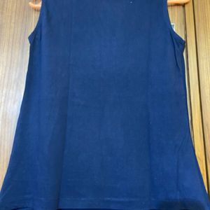 Sleeveless Top By Max | Navy Blue