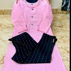 Khadi Cotton Kurti Set