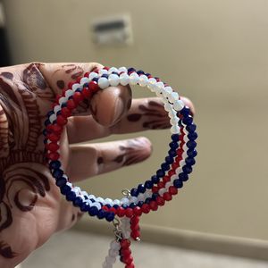 3 Layer Different Colour Bracelet In Crystal