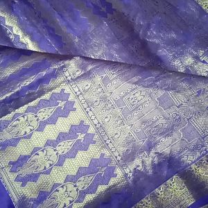 banarasi silk saree without blouse in good condition