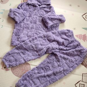 Warm Lavender Fleece Set