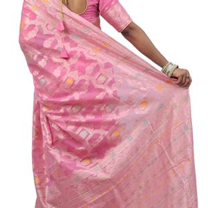 New Banarasi Soft Cotton Linen Saree